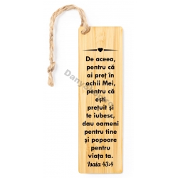 Semn carte lemn, Pentru ca ai pret...